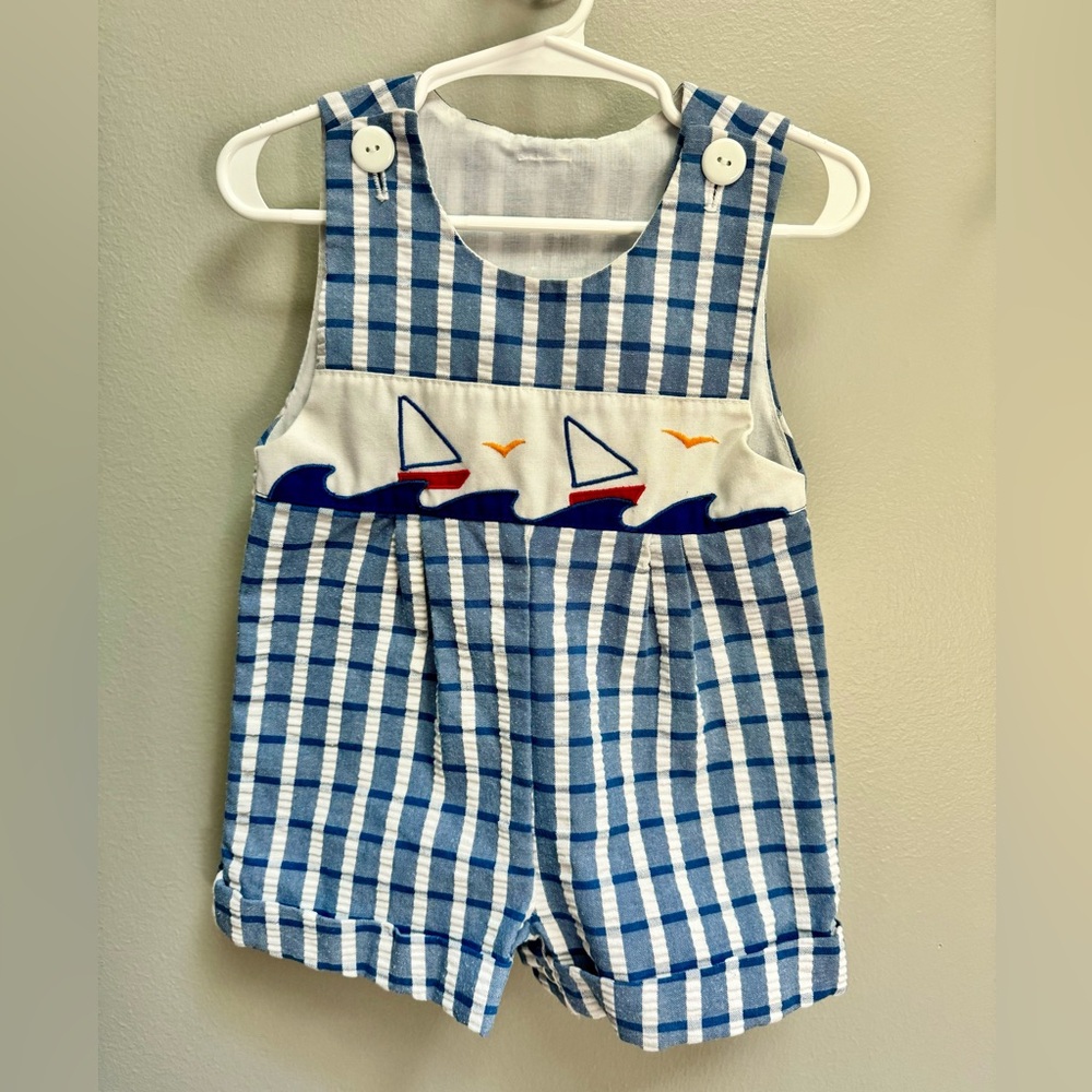Vintage sailboat Jon Jon size 12 months